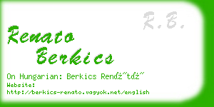 renato berkics business card